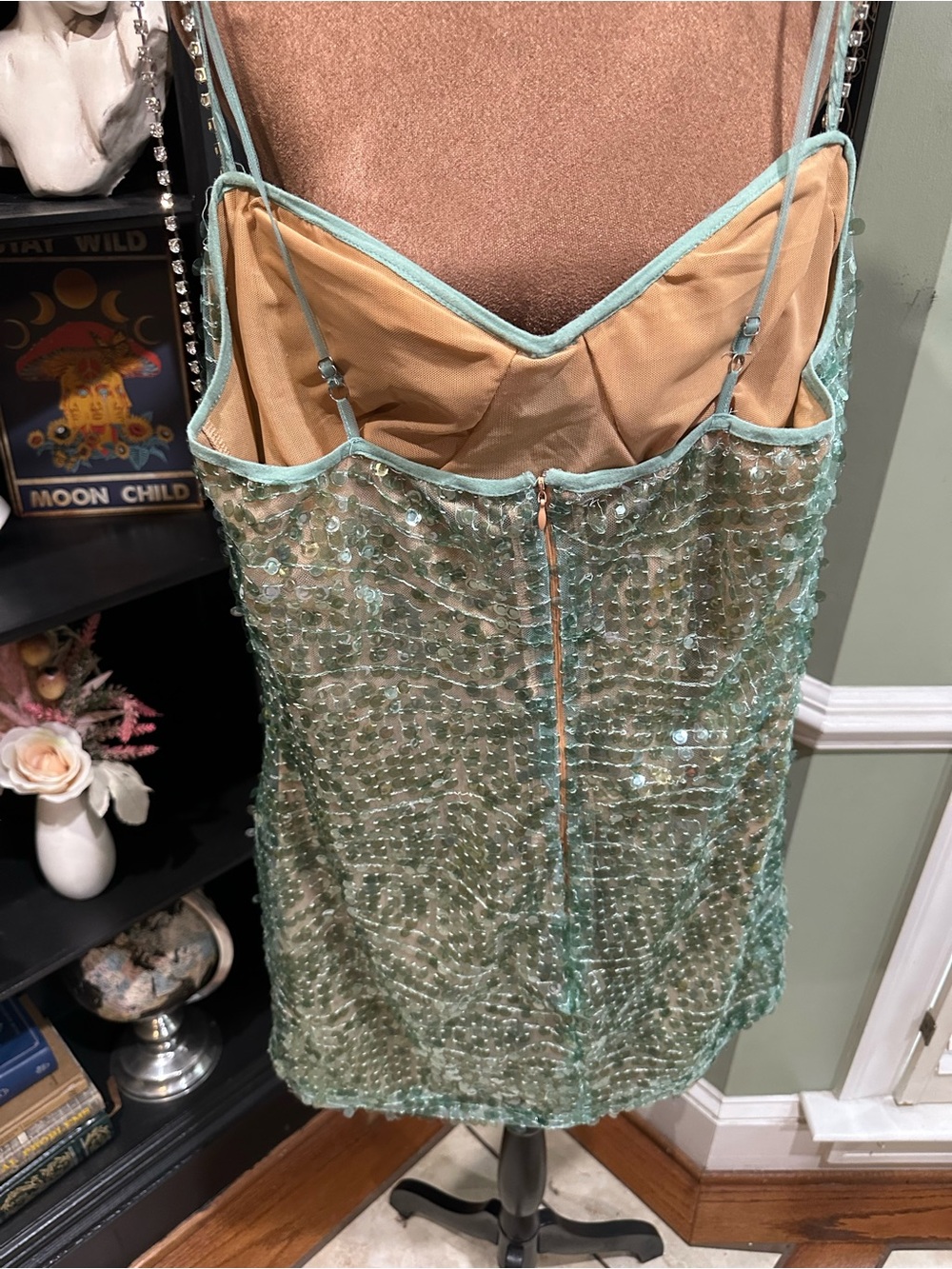 Fashion Nova “Mermaid Kisses” Sequin Mini Dress – Mint – Size XL – NWOT - Picture 11 of 14